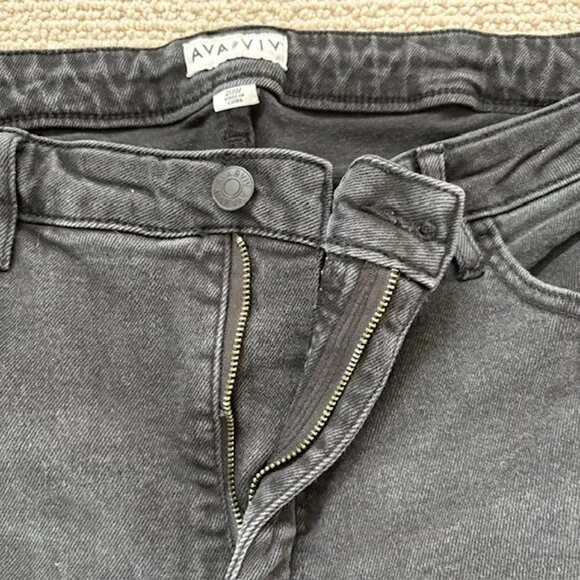 Ava & Viv Black Denim Jeans in Size 20W - Picture 5 of 8